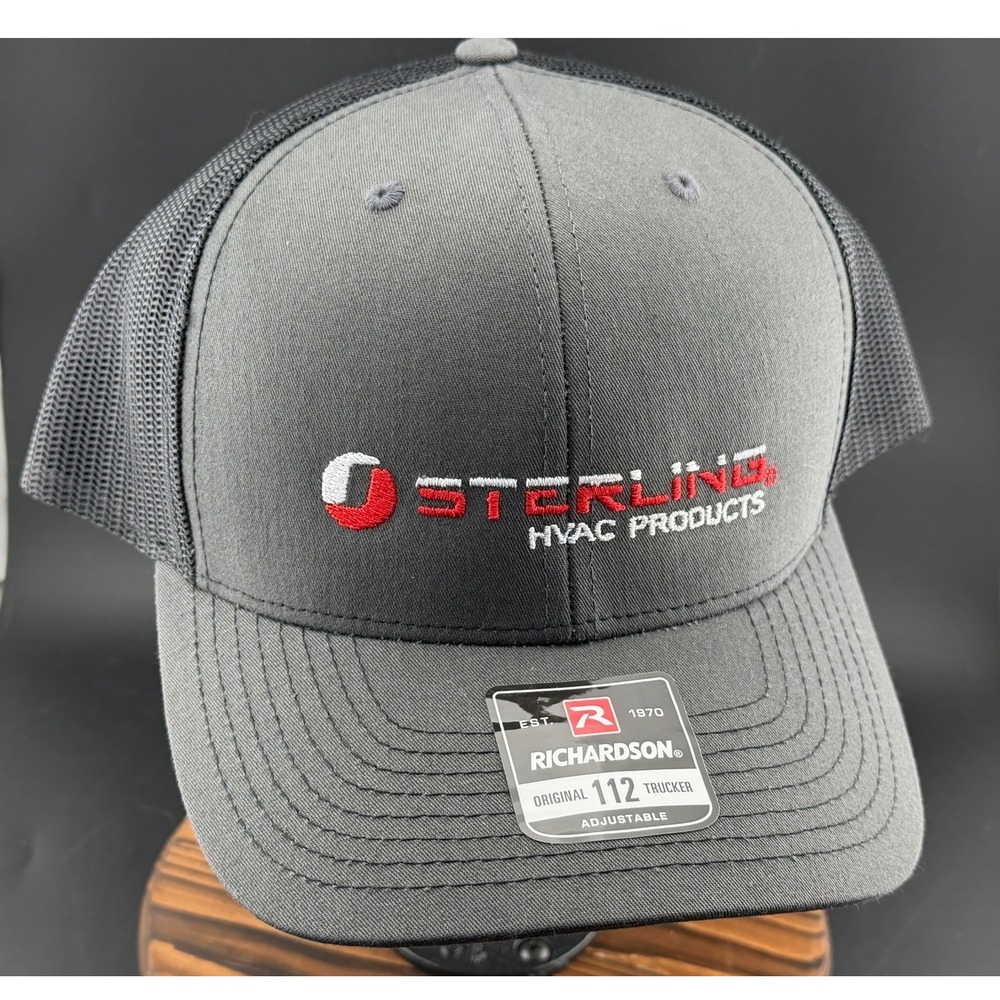 Sterling HVAC Products-Richardson 112 Trucker Hat, Gray Mesh, Snapback Cap, NEW